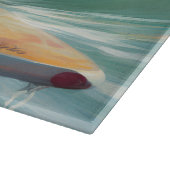 オーストラリアシェパードビーチ絵を描サーフィン カッティングボード (角)