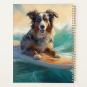 オーストラリアシェパードビーチ絵を描サーフィン プランナー手帳 (裏面)