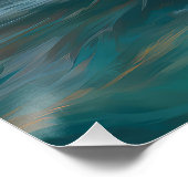 オーストラリアシェパードビーチ絵を描サーフィン ポスター (コーナー)