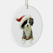 オーストラリアシェパードブルーメルル三色セラミック  セラミックオーナメント (右)