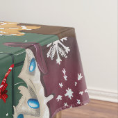 オーストラリアシェパードホリデーベーキングクリスマス テーブルクロス (インサイチュ)