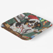 オーストラリアシェパードホリデーベーキングクリスマス ペーパープレート (傾斜あり)