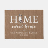 オーストラリアシェパードホームスイートホームドオーマット ドアマット (正面)