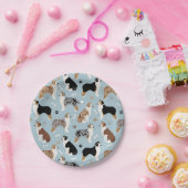 オーストラリアシェパードボーンズ&ポーズ紙プレート ペーパープレート (パーティー)