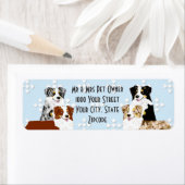 オーストラリアシェパード差出人住所ラベル ラベル (インサイチュ)