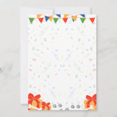 オーストラリアシェパード誕生日招待状 招待状 (裏面)