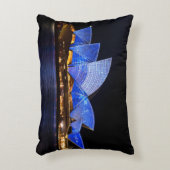 オーストラリアシドニーオペラハウスアットナイト アクセントクッション (正面(垂直))