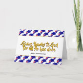 オーストラリアスタイリッシュ与えの感謝祭感謝してい式 シーズンカード (正面)