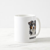 オーストラリアスマイルマグ – Happy Australian Shepherd Gift コーヒーマグカップ (正面右)