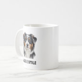 オーストラリアスマイルマグ – Happy Australian Shepherd Gift コーヒーマグカップ (正面左)