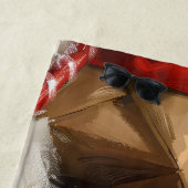 オーストラリアテリアドッグクリスマスフェスティバル ビーチタオル (インサイチュ)