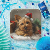 オーストラリアテリアドッグクリスマスフェスティバル ペーパープレート (パーティー)