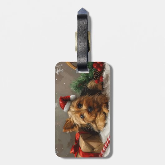 オーストラリアテリアドッグクリスマスフェスティバル ラゲッジタグ (裏面縦)