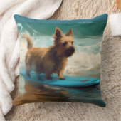 オーストラリアテリアビーチ絵画サーフィン クッション (ブランケット)