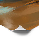 オーストラリアテリアビーチ絵画サーフィン ポスター (コーナー)