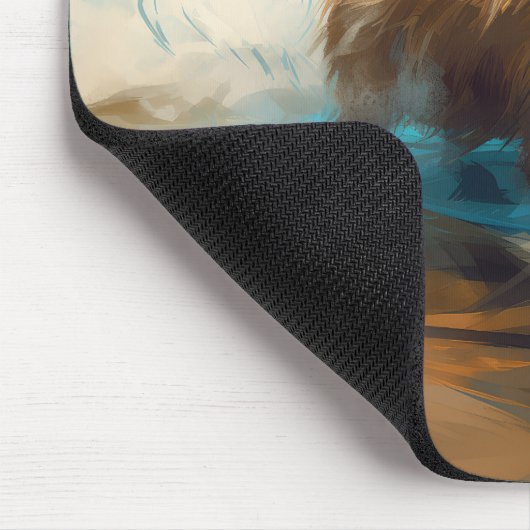 オーストラリアテリアビーチ絵画サーフィン マウスパッド (コーナー)