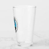 オーストラリアテリアピーキングイラストレーションバッジ タンブラーグラス (左)