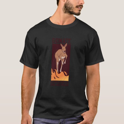 オーストラリアデイカンガルーオーストラリアレトロ伝統P Tシャツ (正面)