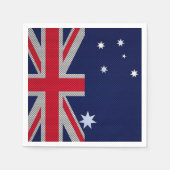 オーストラリアデザインカーボンファイバークロムスタイル スタンダードカクテルナプキン (正面)