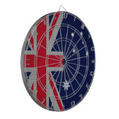 オーストラリアデザインカーボンファイバークロムスタイル ダーツボード (正面左)