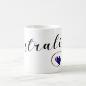 オーストラリアハートマグカップ、オーストラリア国旗 コーヒーマグカップ (中央)
