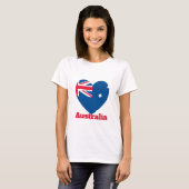 オーストラリアハート国旗 Tシャツ (正面フル)