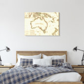 オーストラリアパノラママップオーストラリア2 キャンバスプリント (インサイチュ (寝室))