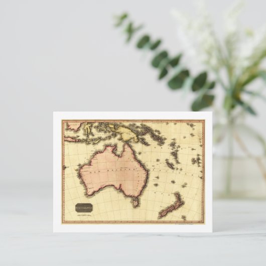 オーストラリアパノラママップオーストラリア ポストカード (スタンド正面)