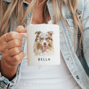 オーストラリアパーソナライズされたのシェパード犬の恋人のギフト コーヒーマグカップ