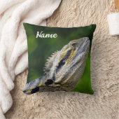 オーストラリアパーソナライズされたウォータードラゴン クッション (ブランケット)