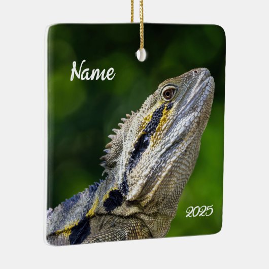 オーストラリアパーソナライズされたウォータードラゴン セラミックオーナメント (右)