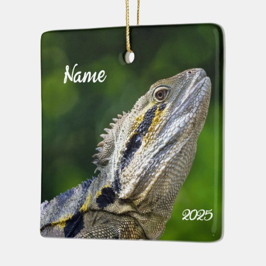 オーストラリアパーソナライズされたウォータードラゴン セラミックオーナメント (左)