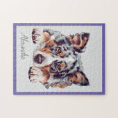 オーストラリアパーソナライズされたシェパードジグソーパズル ジグソーパズル (横)