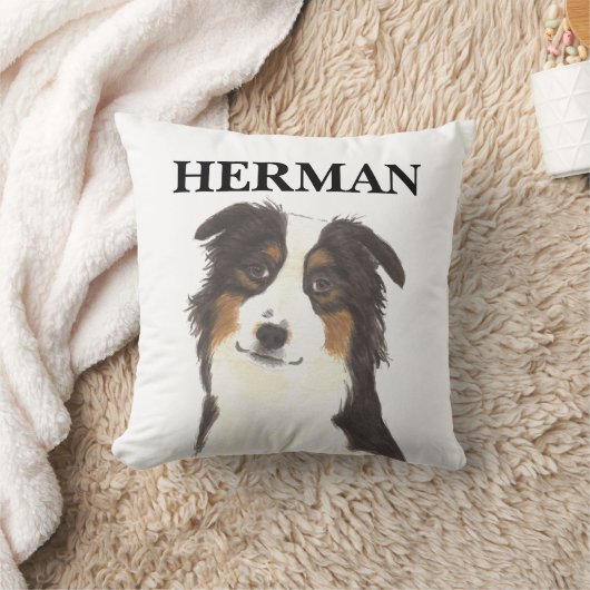 オーストラリアパーソナライズされたシェパード可逆 クッション (ブランケット)