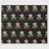 オーストラリアパーソナライズされた羊飼いメリークリスマス ラッピングペーパー (フラット)