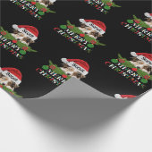 オーストラリアパーソナライズされた羊飼いメリークリスマス ラッピングペーパー (角)