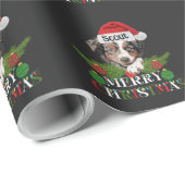 オーストラリアパーソナライズされた羊飼いメリークリスマス ラッピングペーパー (ロールコーナー)