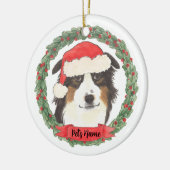 オーストラリアパーソナライズされた羊飼い セラミックオーナメント (左)