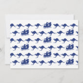 オーストラリアパーティの招待状国旗の白 招待状 (裏面)