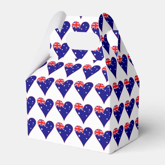 オーストラリアファンキーハート州旗縁ど赤 フェイバーボックス (正面サイド)