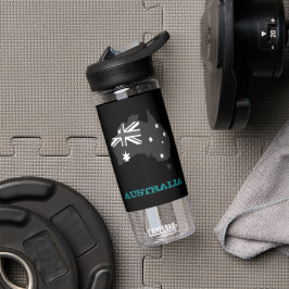 オーストラリアフィットネスとオーストラリアの紋章/旗 ウォーターボトル