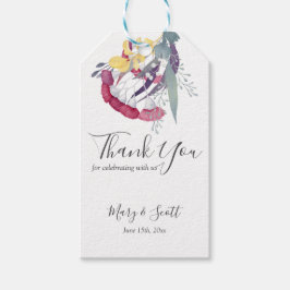 オーストラリアフローラの水色の葉ありがとう ギフトタグ