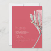 オーストラリアフローラカラフルブライダルシャワー 招待状 (裏面)