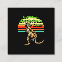 オーストラリアブレークダンスコーチヒップホップ&ブレークダンス スクエア名刺