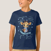 オーストラリアムな冬 - 唯一無二の雪の結晶のキリン Tシャツ (正面)