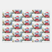 オーストラリアメリークリスマスコアラ ラッピングペーパーシート (正面3)