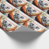 オーストラリアメリークリスマスコアラ ラッピングペーパー (角)