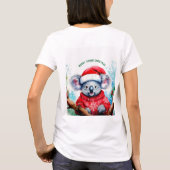 オーストラリアメリークリスマスコアラ Tシャツ (裏面)