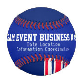 オーストラリアモダンのラウンデル目標パーソナライズされた 野球ボール (裏面)