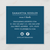 オーストラリアモダンの羊飼い育種家 |ソーシャルメディア スクエア名刺 (裏面)